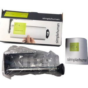 NEW Simple Human Paper Towel Holder, Steel, Wall-Mounted SimpleHuman